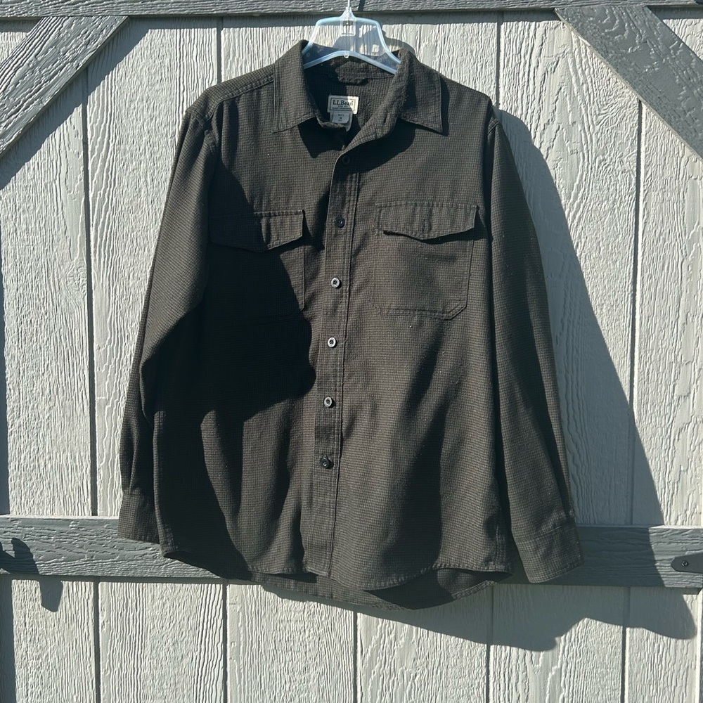 L.L. Bean Button-Up Shirt - Brown